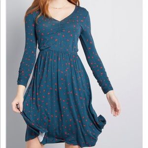 ModCloth Comfortably Curious M Dress NWT